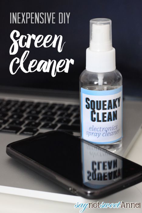 DIY Screen & Electronics Cleaner - 2 Ingredients! | Saynotsweetanne.com