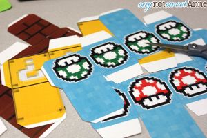 Easy Printable Mario Boxes - great for decor, gifts or play! | saynotsweetanne.com