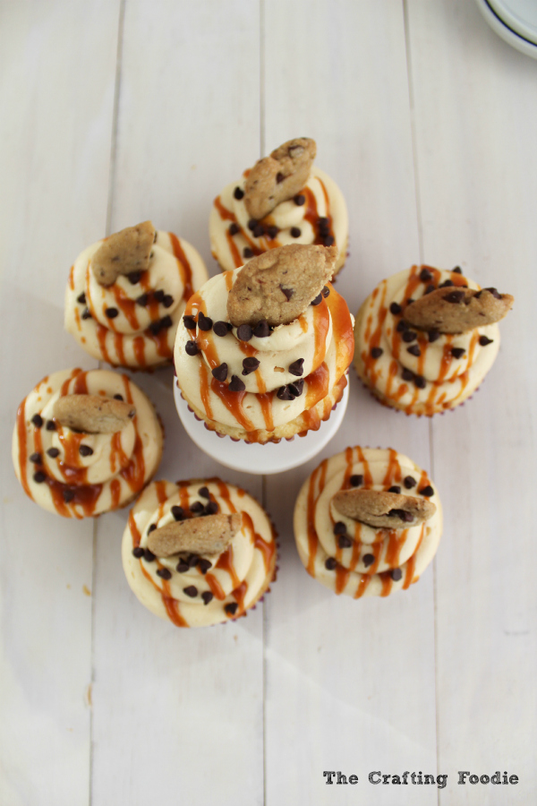 Brown Butter Caramel Cupcakes|The Crafting Foodie via Say Not Sweet Anne