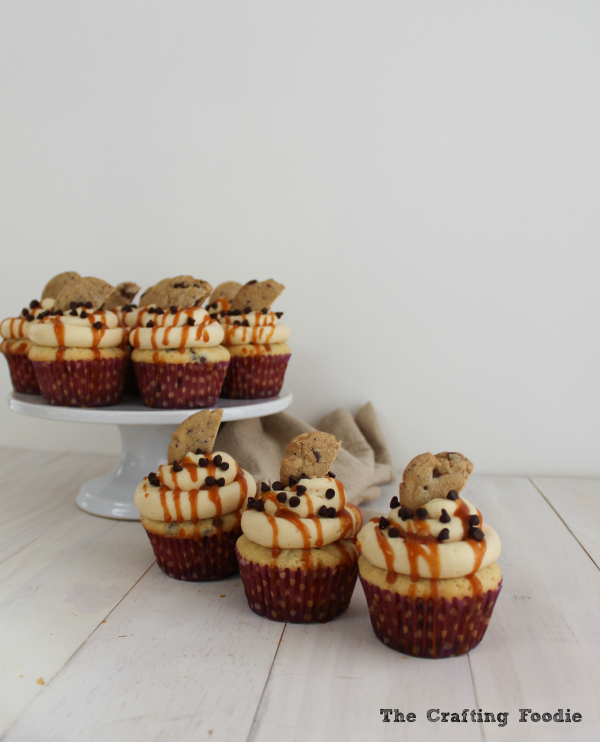 Brown Butter Chocolate Chip Cupcakes|The Crafting Foodie via Say Not Sweet Anne