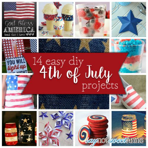 14 Amazing Fourth of July Projects! Everything from recipes to shirts to decor! | saynotsweetanne.com