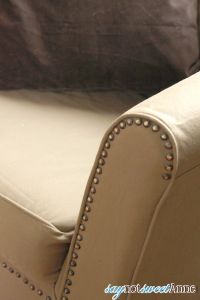 Remake an inexpensive Ikea Chair into an upscale rocker! Ektorp Tullsta rocking chair hack! | saynotsweetanne.com