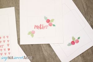 Free Printable Mother's Day Cards & Matching Envelopes | Saynotsweetanne.com