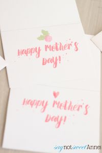 Free Printable Mother's Day Cards & Matching Envelopes | Saynotsweetanne.com